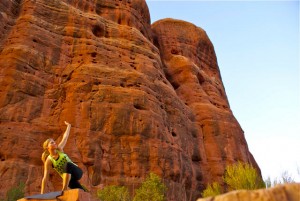 yoga hiking in sedona cathedral rock